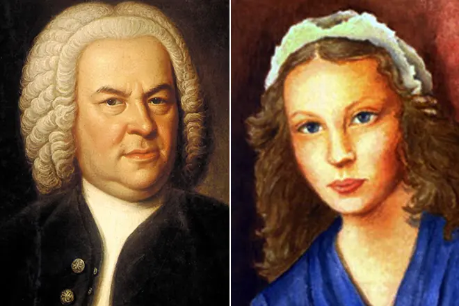 Si Johann Sebastian Bach kauban ang iyang asawa
