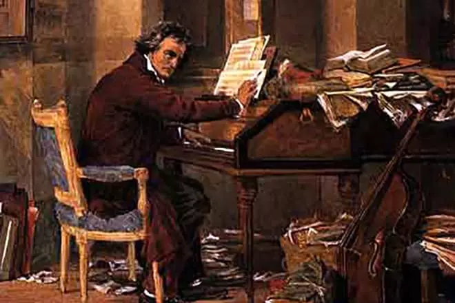 Ludwig van Beethoven bigarren sinfonia idazten du