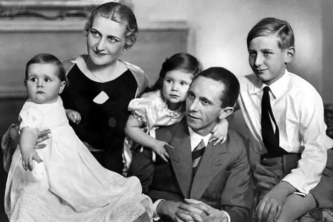 Joseph Goebbels en sy vrou en kinders