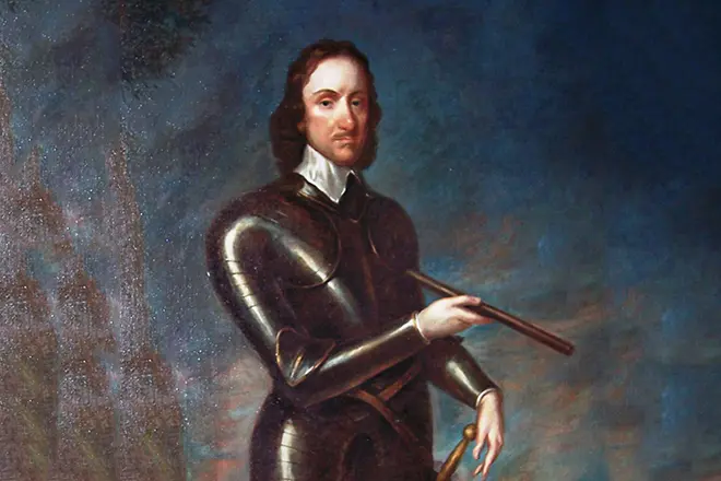 Oliver Cromwell portresi