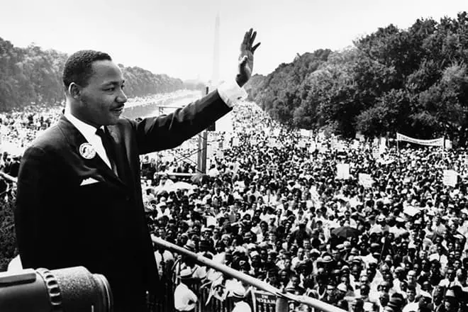 Martin Luther King op spraak