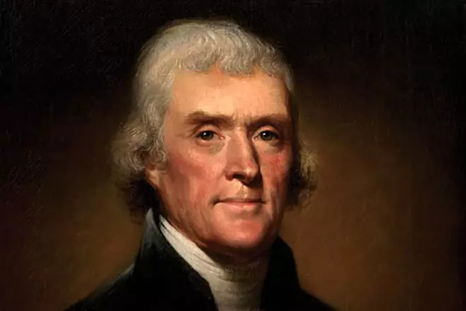 Portrait vun Thomas Jefferson Rembrandt gesinn gesinn