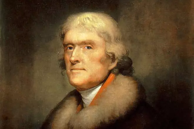 Portrett af Thomas Jefferson Rembrandt sá