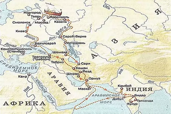 Mapa Athanasius Nikitin.
