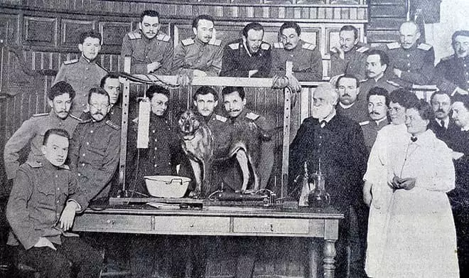 Ivan Pavlov in de keizerlijke Militaire Medische Academie, 1913
