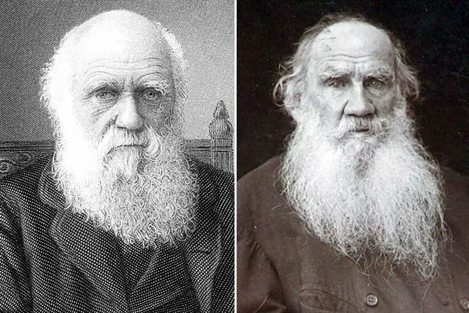 Charles Darwin a Lion Tolstoy