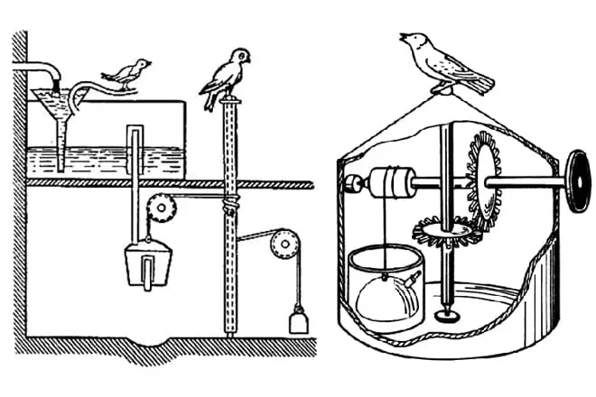 Archimedes-inventarissen: mechanische vogel