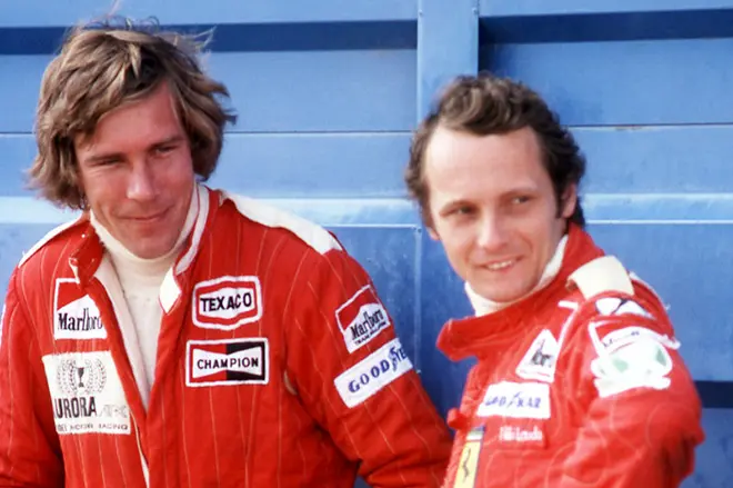 Nicky Lauda in James Hunt