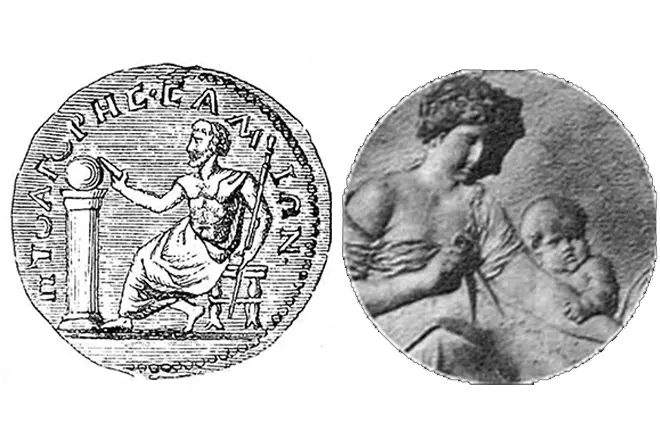 पायथागोरस और उनकी पत्नी फीन