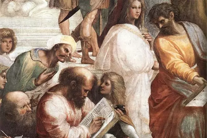 Pythagoras á fresco Raphael