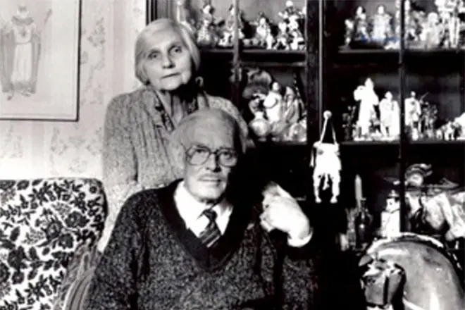 Pavel Kadochnikov med sin kone