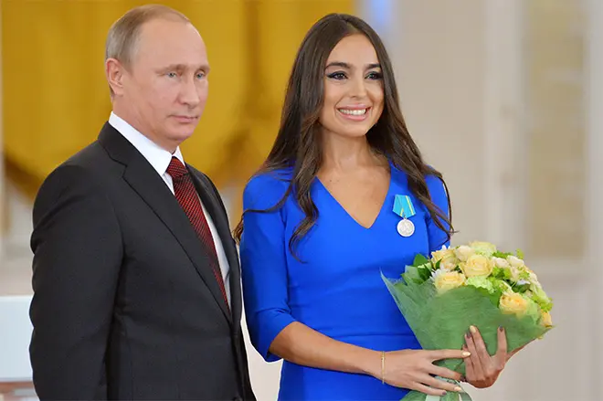 Vladimir Putin a Leila Aliyev