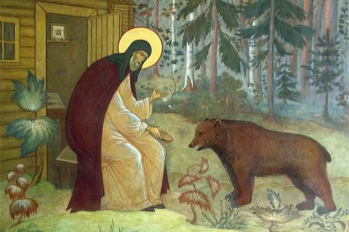 Sergius Radonezh og Bear