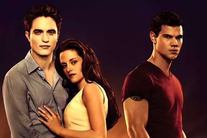 Edward, Bella a Jacob Black
