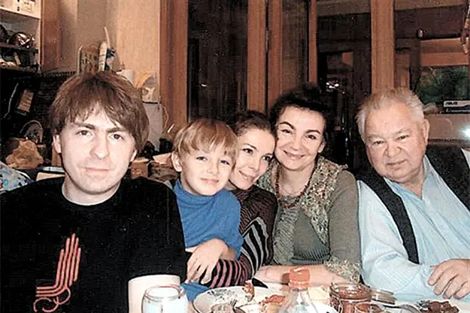 Georgy Grechko con la famiglia