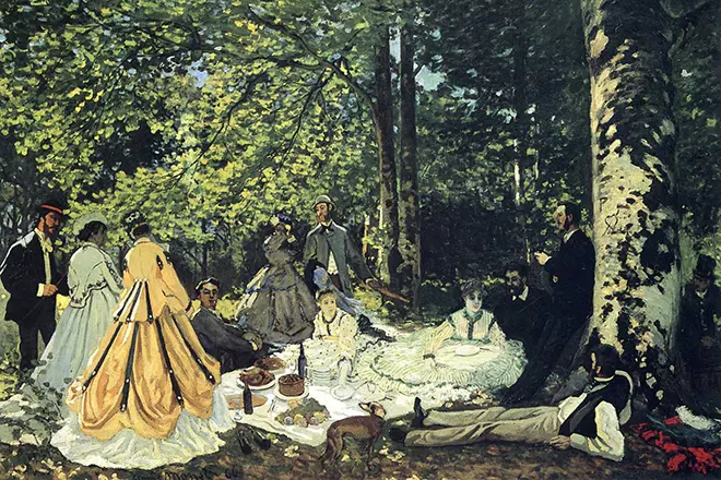 Claude Monet的图片“在草地上的早餐”
