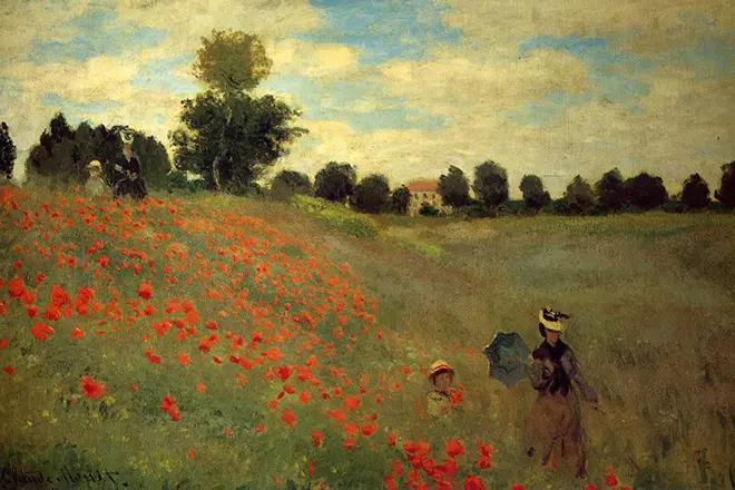 Claude Monetの写真「Argentaからのポピーのフィールド」