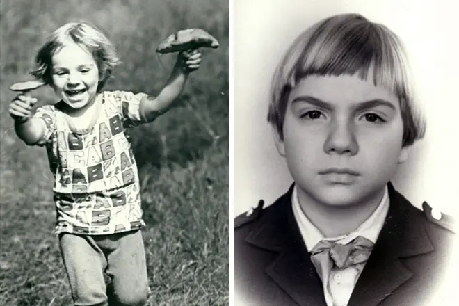 Timofey Bazhenov ca un copil