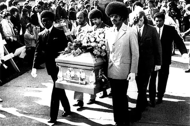 Funeral Jimmy Hendrix.