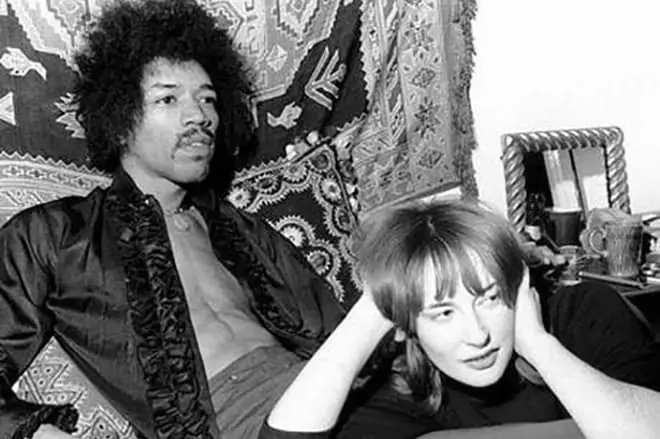 Jimmy Hendrix con Monica Dannean