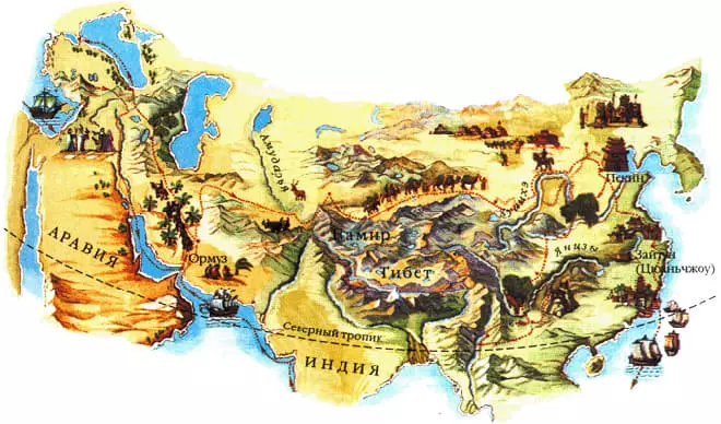 Seyahat Haritası Marco Polo