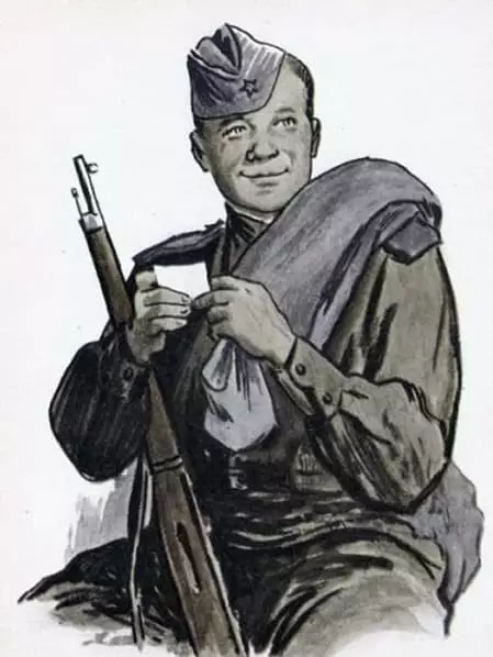 Vasily Terkin (ხასიათი) - ილუსტრაცია, ბიოგრაფია, ჯარისკაცი, მედალი, ალექსანდრე Travardovsky