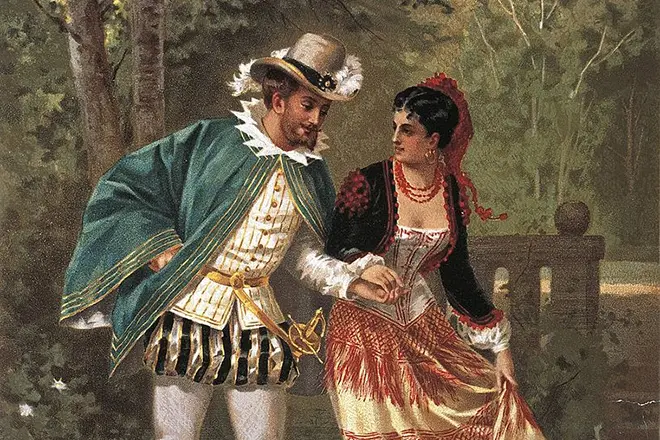 Don Juan csábítja egy hölgyet