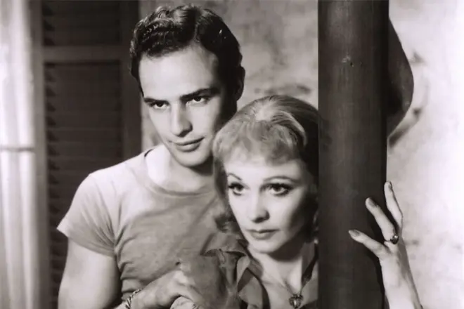 Vivien Lee en Marlon Brando in de film