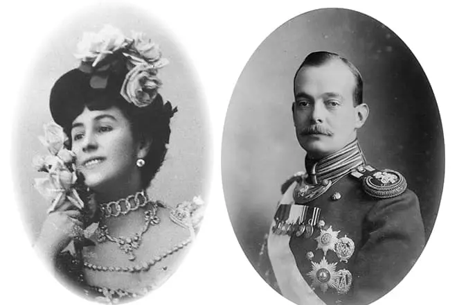 Мацільда ​​Кшэсінская з мужам, вялікім князем Андрэем