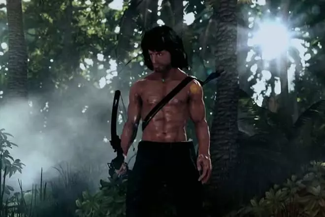 Rambo i ett datorspel
