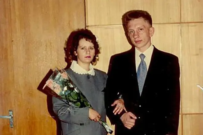 Alexey Fomkin with his wife