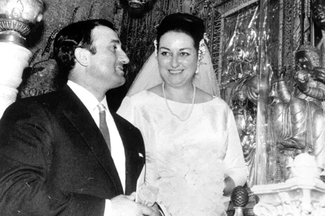 Wedding Montserrat Caballe and Bernaby Marti