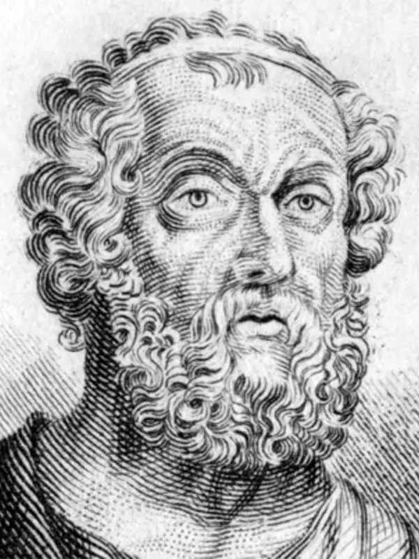 Homer - Életrajz, versek "Iliad" és "Odyssey", a költő és a fotó munkái