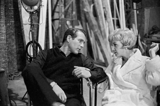 Paul Newman con esposa en conxunto