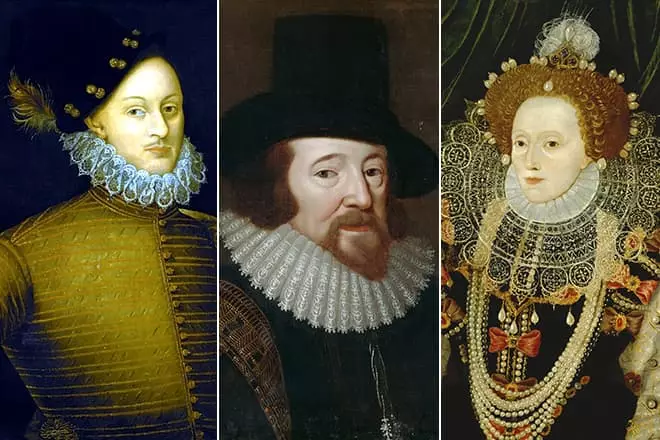 Едуард де Вев, Франсис Бейкън и кралица Елизабет I