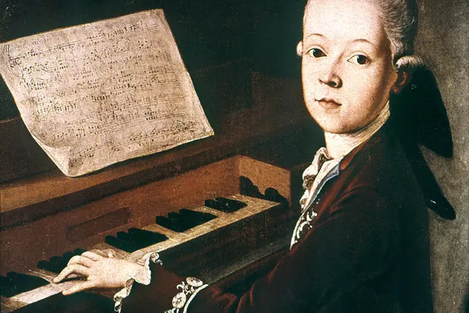 Wolfgang Mozart katika utoto
