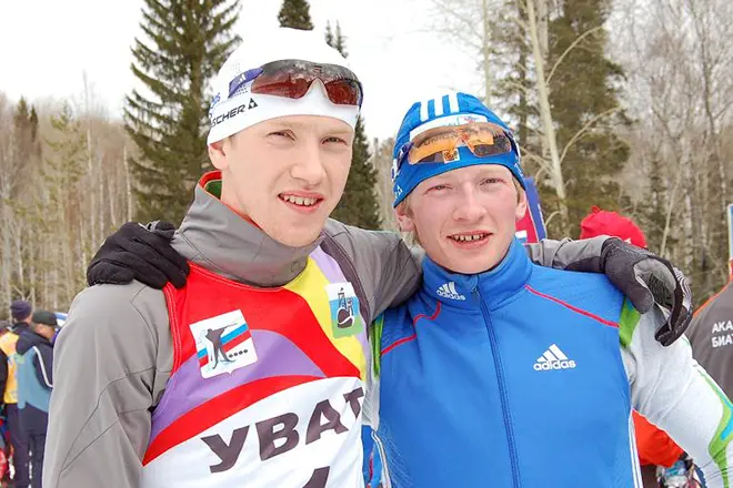 Alexander Volkov med bror Alexander