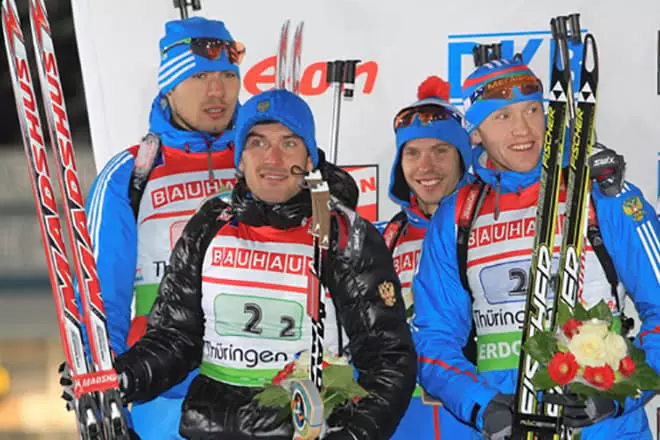 Biathletes Wolves, Shipulin, Ustyugov en Garanichev