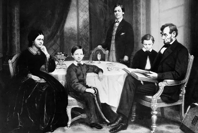 Abraham Lincoln koos perega