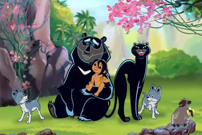 Mowgli e os seus amigos