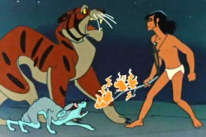 Sherhan מפוחד לפיד mowgli