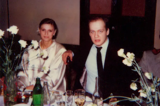 Denis Evstinjev s prvo ženo