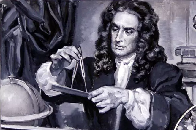 과학자 Isaac Newton.