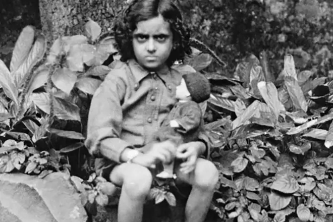 Indira Gandhi na infância