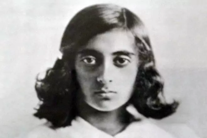 Indira Gandhi in his youth