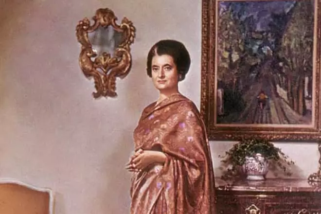 Young Indira Gandhi.