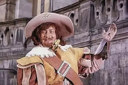 Valentin Smirnitsky no papel de Portos na película "D'Artagnan e tres mosqueteros"