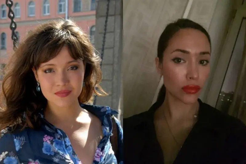 Alexandra Samokhina antes e despois da perda de peso