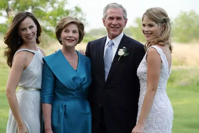 George Bush családdal