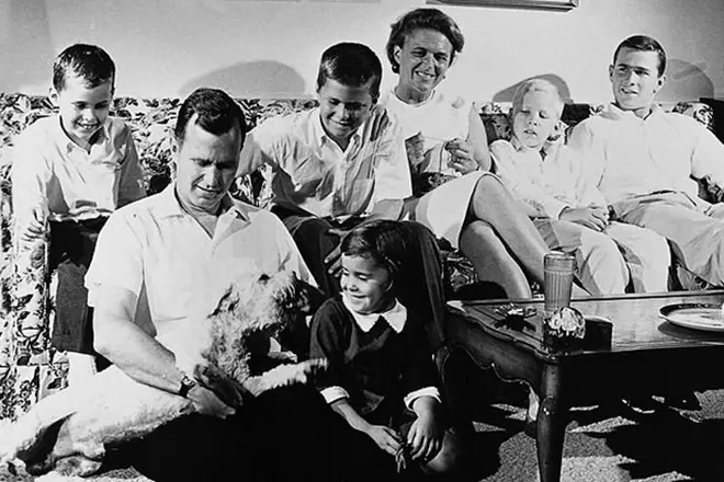George Bush perheen kanssa
